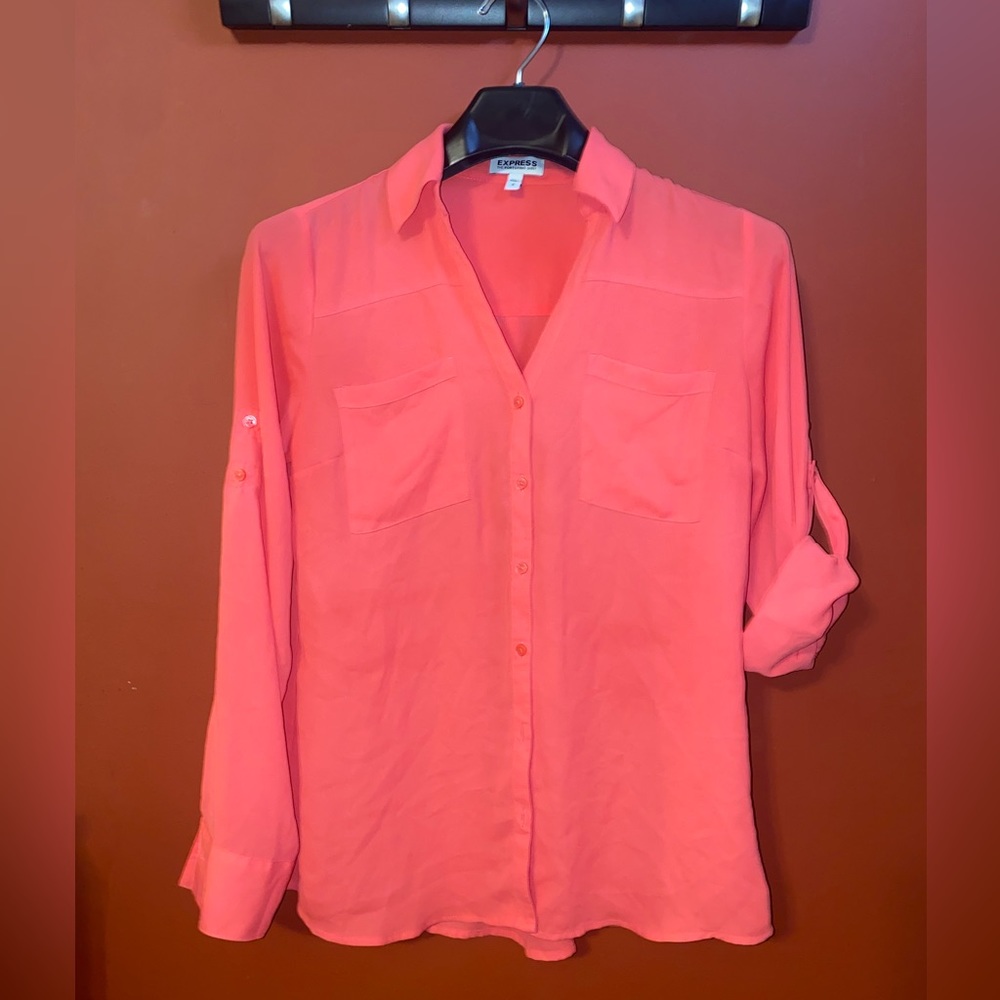 Express Portofino blouse coral